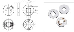 VS 89731 Держатель модулей (основание) DMC, DMS 19*19 50мм - материал PCB, м3, для PC-Pad for Luga-C d=32,5mm Vossloh-Schwabe 564174.01 - фото 17289