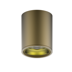 Светильник Gauss Overhead накл цил 12W 900lm 3000K 170-240V IP20 79*100мм кофе золото LED 1/30 HD001 - фото 37977