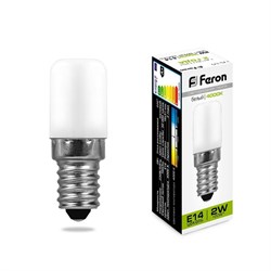 Лампа светодиодная FERON LB-10, для холодильника (капсульная), 2W 230V E14 4000К (белый) 25897-1 - фото 41118