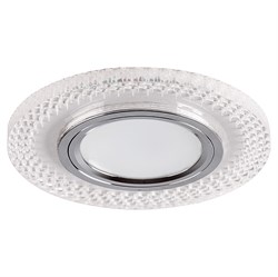 Светильник потолочный встраиваемый (ИВО) FERON CD955, под лампу с LED подсветкой 15LED*2835 SMD 4000 32566 - фото 78389