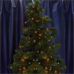 Гирлянда на елку FERON CL93, 750LED, 2700К (теплый белый), настраивается контроллером, 5м+6м зеленый 32954 - фото 79057