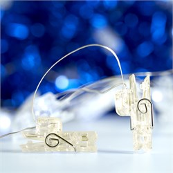 Гирлянда линейная Прищепки USB 50LED 2700K, IP 20, 4,5м, CL574 41652 - фото 82246