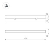 Светильник MAG-FLAT-FOLD-25-S400-12W Warm3000 (BK, 100 deg, 24V) (Arlight, IP20 Металл, 3 года) 034236