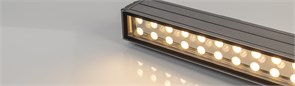 Светодиодный прожектор AR-LINE-1000M-24W-24V RGB (Grey, 30 deg, DMX512) (Arlight, Закрытый) 023624