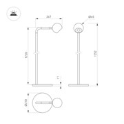 Светильник SP-OTTORI-FLOOR-6W Warm3000 (BR, 30 deg, 230V) (Arlight, IP20 Металл, 3 года) 058485