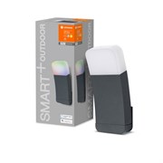 Фасадный светильник SMART OUTD WI-FI CURVE WALL RGBW 3000K DG (фасадн. БРА, 9W, 93x100x248, 520 lm)-LEDV 4058075478336