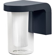 WI-FI SMART CASCADE WALL DARK GREY RGBW 420lm 160x120x180mm  IP44 алюм.- уличн. БРА(цил) свет-к LEDV 4058075564244