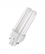 Лампа OSRAM DULUX D/E 18W/21-840, G24q-2, холодный белый, 4000К, 1200lm, люминесцентная 4099854122378