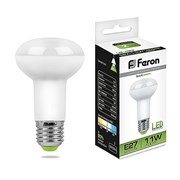 Лампа светодиодная FERON LB-463, R63 (рефлекторная), 11W 230V E27 4000К (белый), рассеиватель матовы 25511