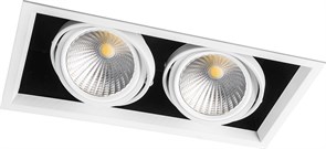 Драйвер Светильник карданный светодиодный 2x30W 5400 Lm, 4000К, 35 градусов, белый, AL212 с  ом и клем 29780
