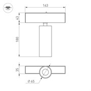 Светильник MAG-SPOT-45-R85-12W Warm3000 (BK, 36 deg, 24V) (Arlight, IP20 Металл, 3 года) 032647