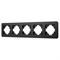 Рамка алюминиевая FRM-AKIRY-SFAL-5-BK (Arlight, -) 049747 - фото 170451