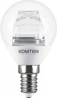 Лампа Комтех - шар LED 5вт 220в Е14 2700К (СДЛ-Ш45-5-220-827-280-Е14) -   светодиодная шар - фото 12451