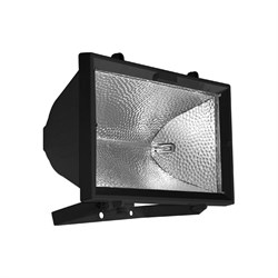 Прожектор галогенный FL-H 1500 IP54 черный (S008)  (ИО 04-1500) - фото 12602