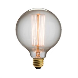 Лампа FL-Vintage G125 60W E27 220В  125*178мм FOTON_LIGHTING  -  ретро  накаливания шар - фото 15303