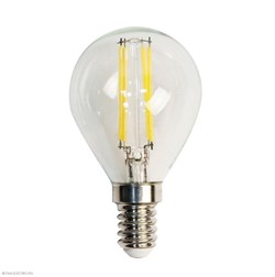 Лампа FL-LED Filament G45 6W E14 3000К 220V 600Лм 45*75мм FOTON_LIGHTING  -    шарик прозрачная - фото 15326