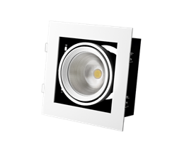 Светильник FL-LED Grille-111-1  30W  3000K 195*195*170мм 30Вт 2400Лм (  карданный светодиодный белый) - фото 15402
