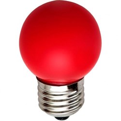 Лампа светодиодная, 5LED(1W) 230V E27 красный, LB-37 Feron - фото 15573