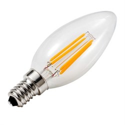 Свеча FL-LED Filament C35 6W Dim E14 3000К 220V 600Лм 35*98мм FOTON_LIGHTING  -  лампа   диммируемая - фото 17065