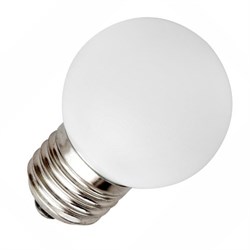 Лампа FERON LB-37 1W E27    WHITE   230V  E27 6400К (LED шарик)   -    СНЯТО - фото 17138