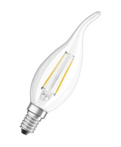 Лампа филаментная OSRAM LED Star, 470лм, 4Вт, 2700К, теплый свет, Цоколь E14, светодиодная, Свеча на ветру - фото 17165