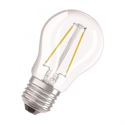 Лампа  шарик прозр FILLED OSRAM LED PCL P40DIM     5W/827 230V CL    FIL E27   470lm  FS1   - фото 17825