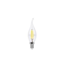 Лампа светодиодная LED 7вт Е14 теплый свеча на ветру FILAMENT (LB-67) Feron - фото 18228