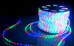 Дюралайт LED, свечение с динамикой (3W) - мульти (RYGB), 36 LED/м, бухта 100м - фото 18337