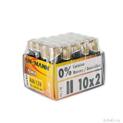 Батарейки ANSMANN X-POWER 5015671 LR03 SR2, в упак 20 шт - фото 19556