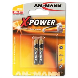 Батарейки ANSMANN X-POWER 1510-0005 AAAA BL2 - фото 19611