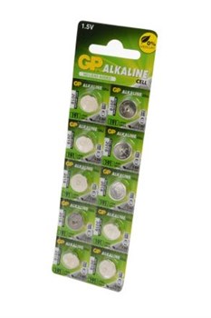 Батарейки алкалиновые GP Alkaline cell 191-C10 AG8 BL10 - фото 19662