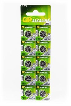 Батарейки алкалиновые GP Alkaline cell 189-C10 AG10 BL10 - фото 19664
