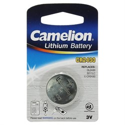 Батарейки литиевые Camelion CR2430-BP1 CR2430 BL1 - фото 19717
