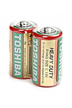 Батарейки средние TOSHIBA Heavy Duty R14 SR2, в упак 24 шт - фото 19795