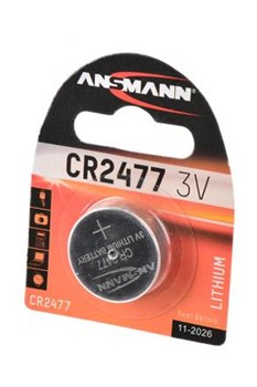 Батарейки литиевые ANSMANN 1516-0010 CR2477 BL1 - фото 19956