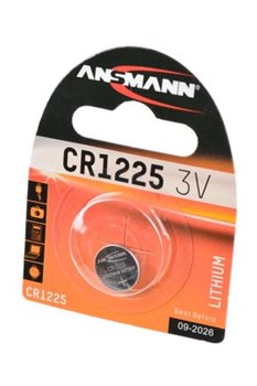 Батарейки литиевые ANSMANN 1516-0008 CR1225 BL1 - фото 19958