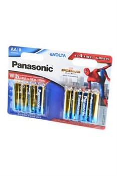 Батарейки Panasonic EVOLTA LR6 4+4шт Spider-Man BL8 - фото 20048