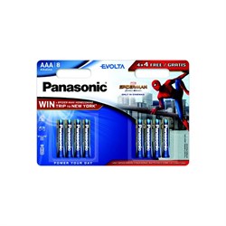 Батарейки Panasonic EVOLTA LR03 4+4шт Spider-Man BL8 - фото 20054