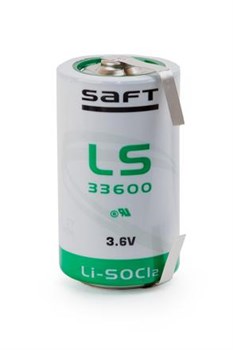 Батарейки литиевые SAFT LS 33600 CNR D с лепестковыми выводами - фото 20063