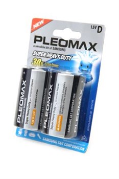 Батарейки большие PLEOMAX R20 BL2 - фото 20112