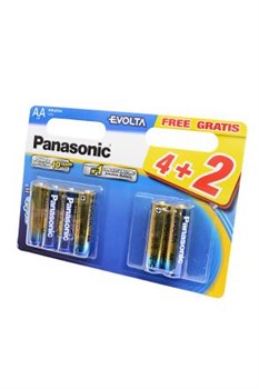 Батарейки Panasonic EVOLTA LR6EGE/6BW 4+2F LR6 4+2шт BL6 - фото 20134