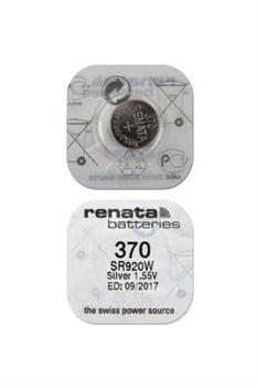 Батарейки серебряно-цинковые RENATA SR920W 370, в упак 10 шт - фото 20152