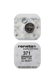 Батарейки серебряно-цинковые RENATA SR920SW 371, в упак 10 шт - фото 20154