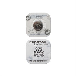 Батарейки серебряно-цинковые RENATA SR916SW 373 BL10 - фото 20157