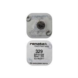 Батарейки серебряно-цинковые RENATA SR731SW 329, в упак 10 шт - фото 20159