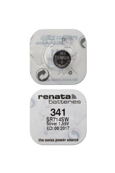 Батарейки серебряно-цинковые RENATA SR714SW 341, в упак 10 шт - фото 20164