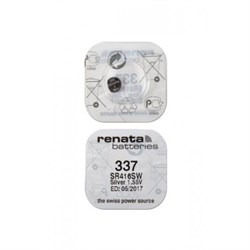 Батарейки серебряно-цинковые RENATA SR416SW 337, в упак 10 шт - фото 20182