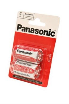 Батарейки Panasonic Zinc Carbon R14RZ/2BP R14 BL2 - фото 20211
