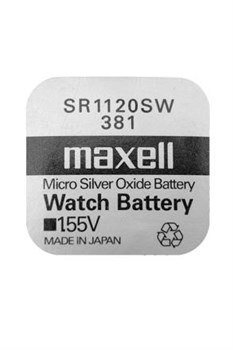Батарейки серебряно-цинковые MAXELL SR1120SW 381 - фото 20275