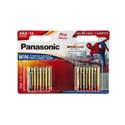 Батарейки Panasonic Pro Power LR6 10+6шт Spider-Man BL16 - фото 20288